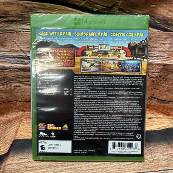 Race With Ryan Road Trip Deluxe Edition Xbox Game Microsoft Racing New/Sealed - Picture 2 of 6